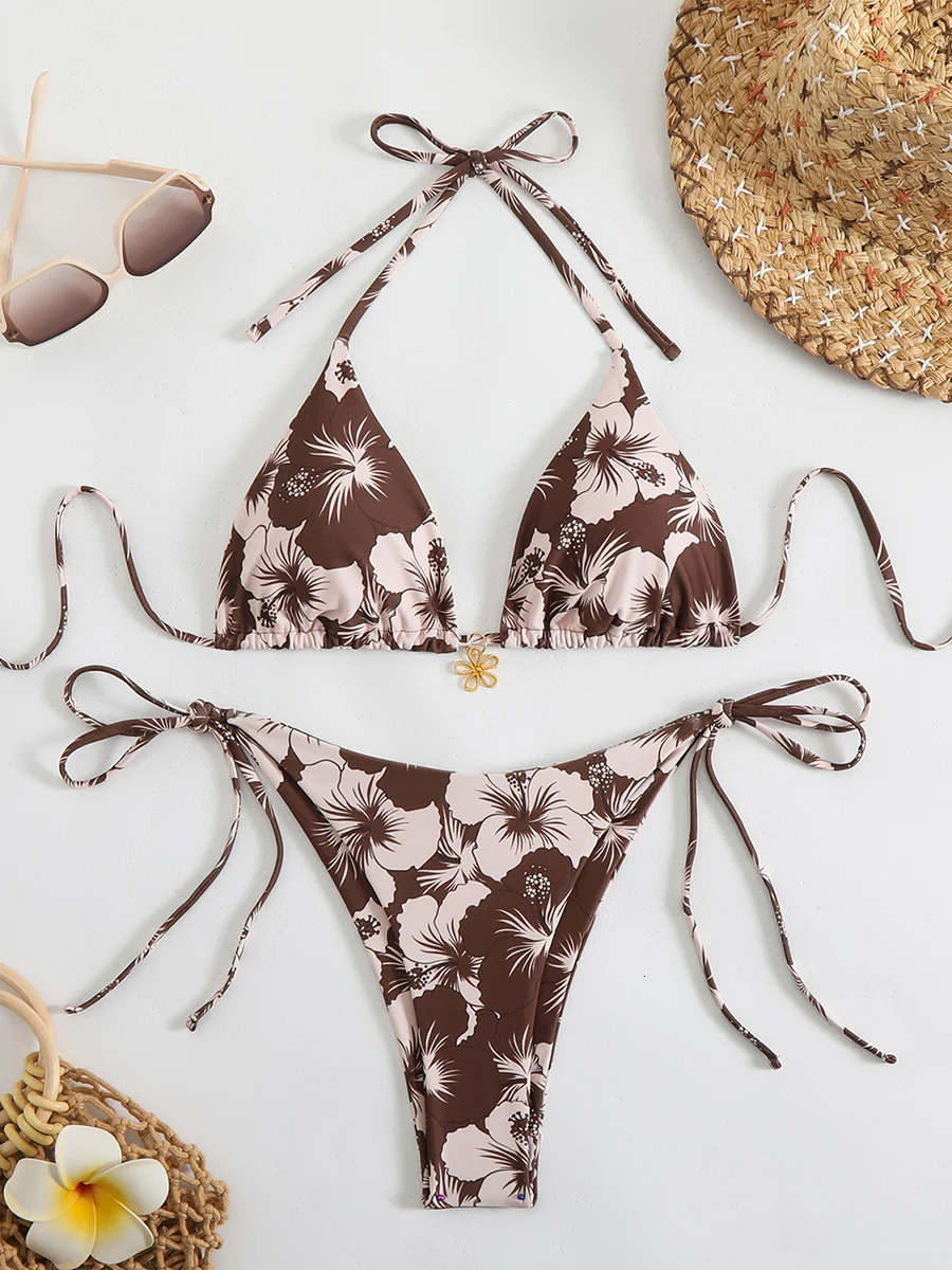 Sexy Micro Bikini Womens Swimsuit 2026 Trend Female Swimwear Twopiece Thong Bikinis Sets Beach Wear Swimming for Bathing Suit 260615