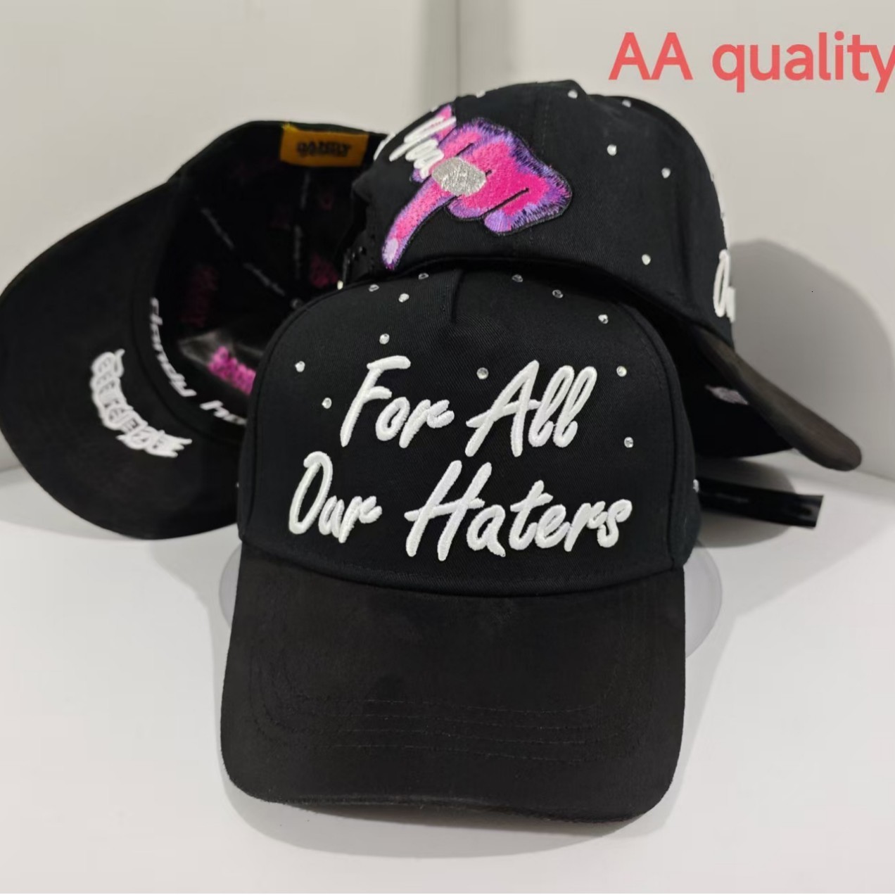 Unisex FOR ALL OUR HATERS Embroidery Baseball Caps Spring Autumn Outdoor Adjustable Casual Hats Sunscreen Hat Sports Cap 260421