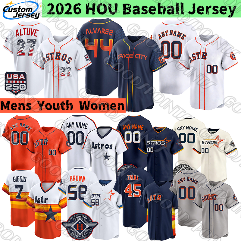 Houstons Astros Maglia Jose Altuve Yordan Alvarez Josh Hader Brice Matthews Joe…
