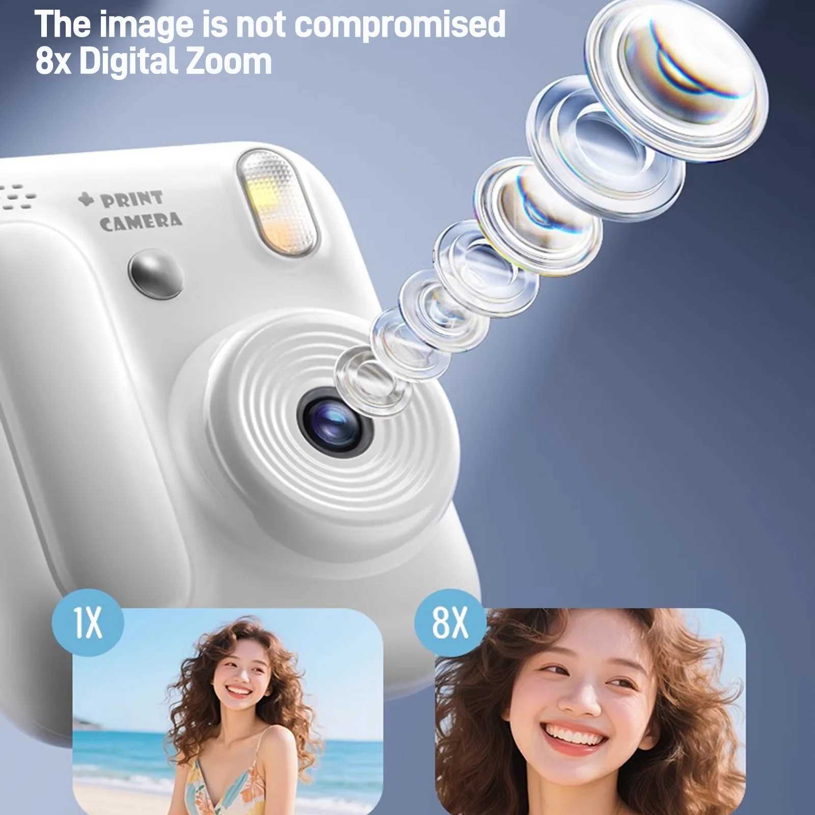 Kids Instant Photo Camera Color Printing Camera 1080P Thermal Print Toys Camera Print Photo Video Games Music Children Gift 32GB L261017 - view 4