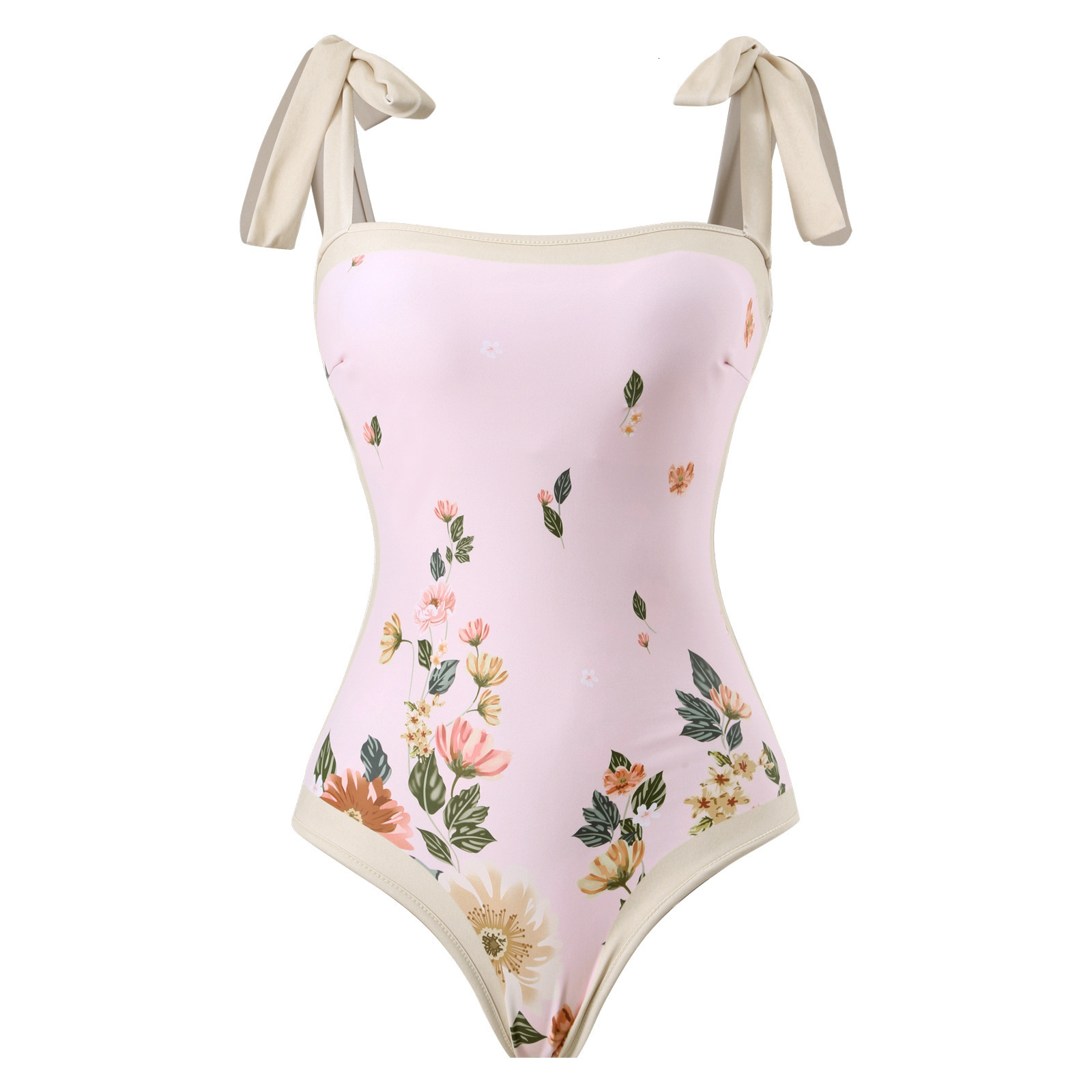 2025 OnePiece Conservative TummyCovering Beach Spring Swimsuit ThreePiece French Bikini 250219