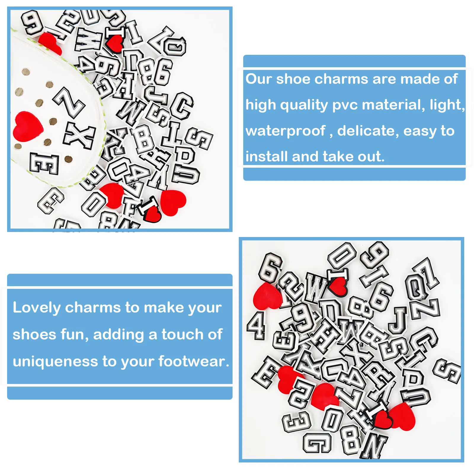 3978Pcs Alphabet Letter Series Shoe Charms For Croc DIY Decoration Premium Quality Charms Accessories for Beach Bag 260617 - view 3