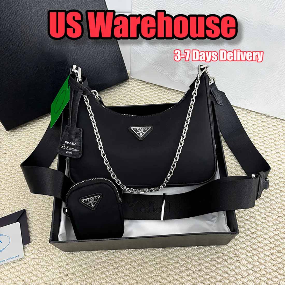 Designer Bag Luxury Bag Shoulder Bag Women's Classic Nylon Crossbody Bags Fashionable High-Quality Handbags Convenient Commuter Bags Multi-Function Wallets