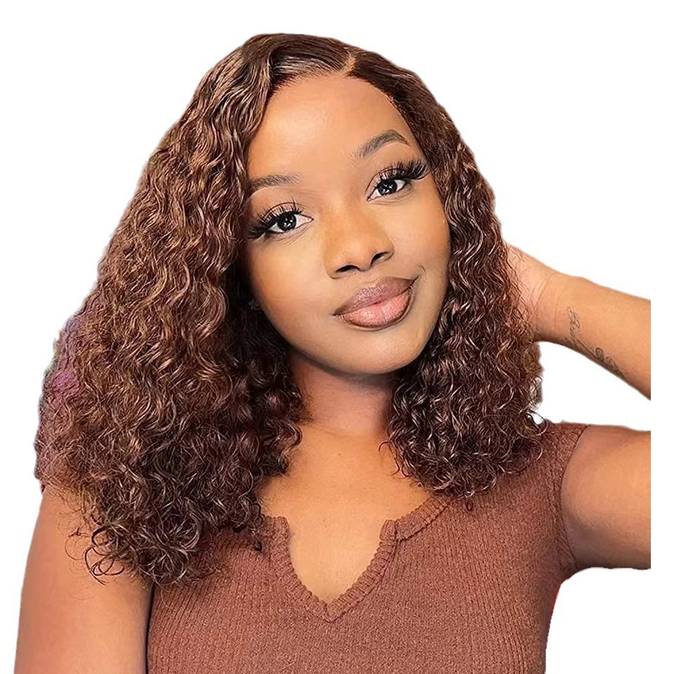 2026s Bouncy short medium kinky curly lace front wig women solid highlight ombre natural hairline soft fluffy curls 18 to 32 inches daily party wear