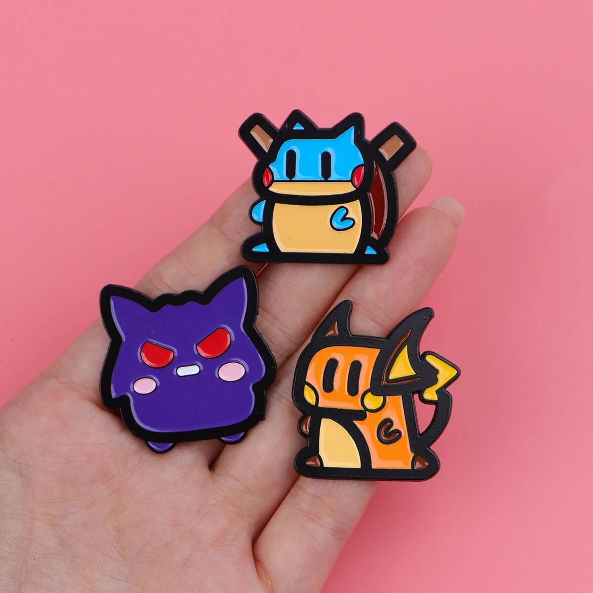 Japanese Anime Elf Enamel Cool Animal Brooches for Women Lapel Pin Badges on Backpack Clothing Accessories Jewelry Gifts - view 3
