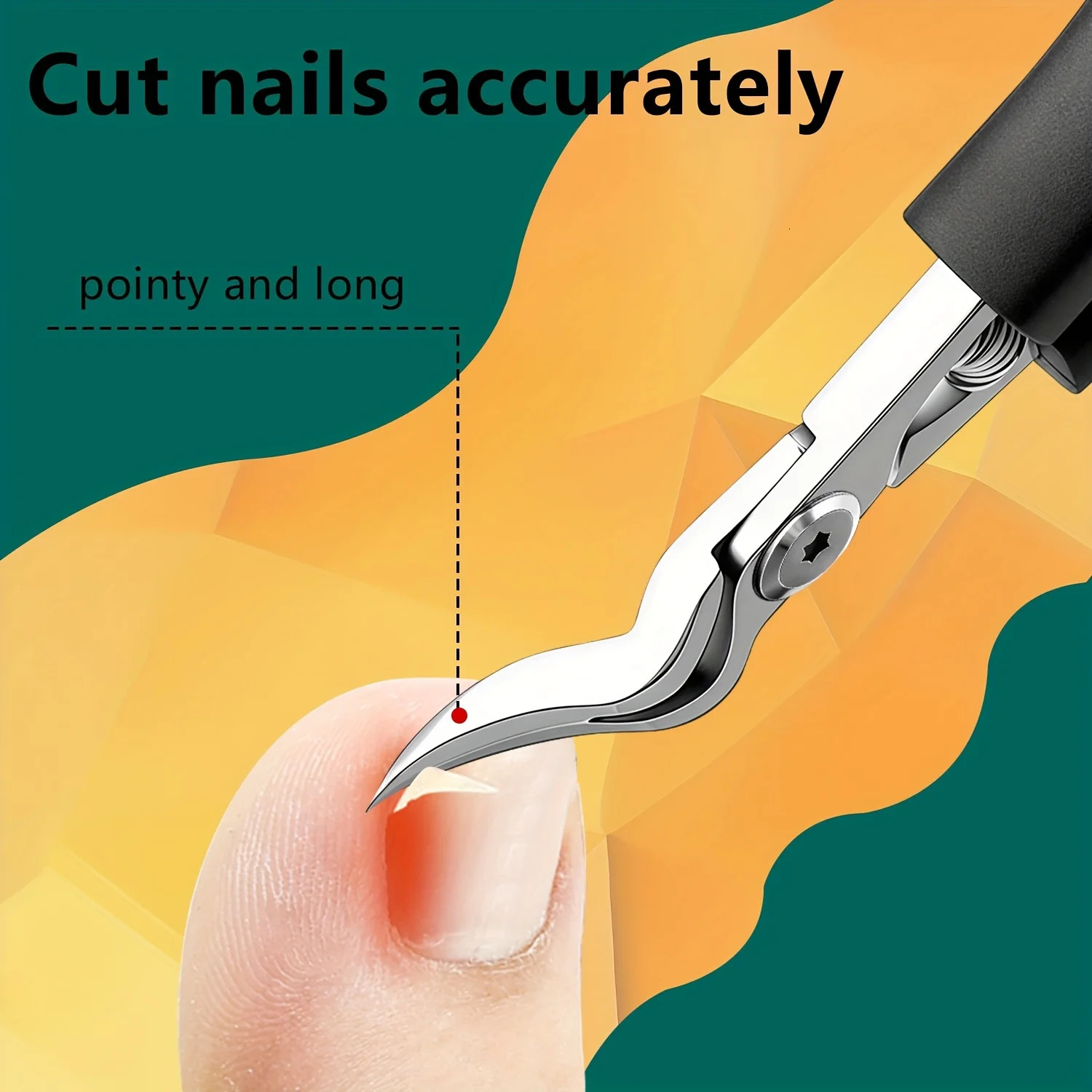 Professional HeavyDuty Steel Toenail Clipper with Serrated Blade For Thick Ingrown Nails Durable Trimmer for Men 260615 - view 5