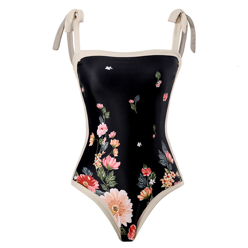 2025 OnePiece Conservative TummyCovering Beach Spring Swimsuit ThreePiece French Bikini 250219