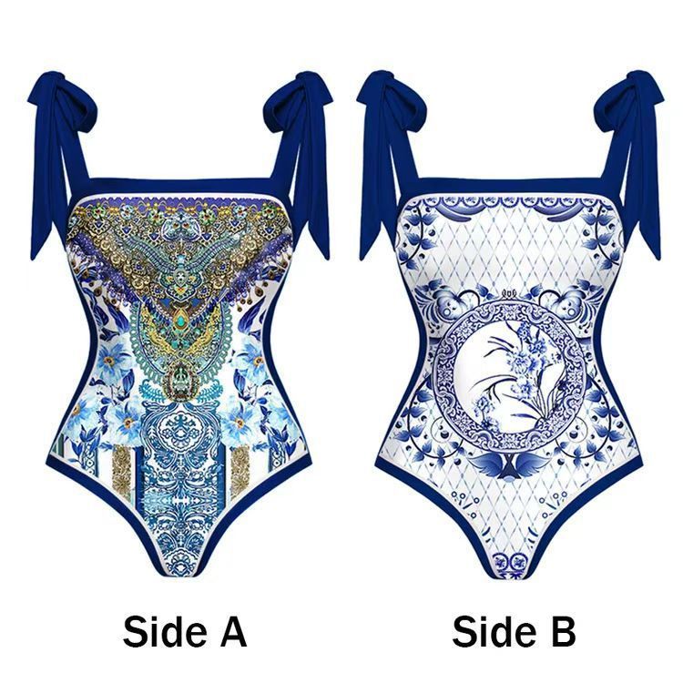 2025 OnePiece Conservative TummyCovering Beach Spring Swimsuit ThreePiece French Bikini 250219