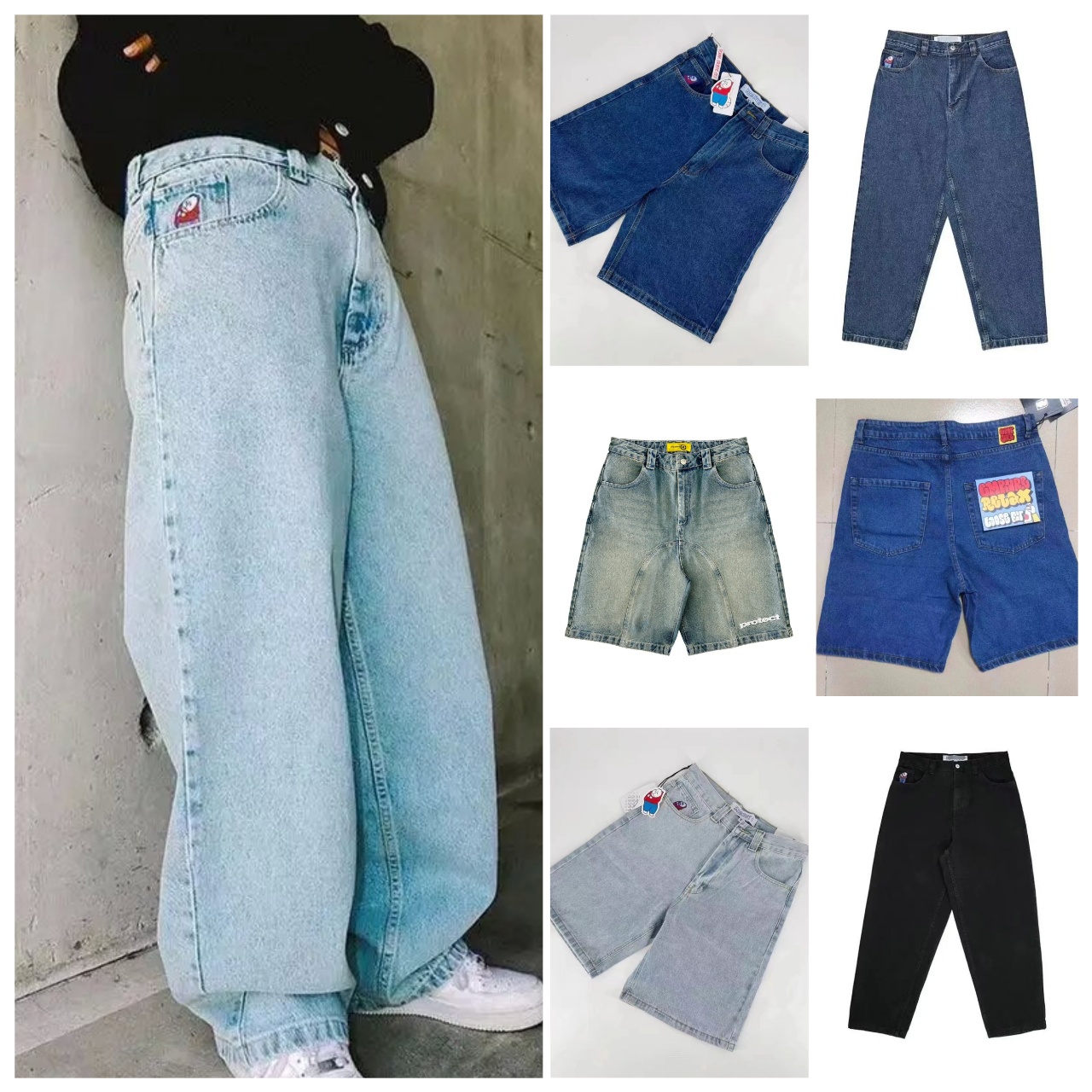 Men's Shorts Mens Jeans Men Denim Pants Short Streetwear Hip Hop High Street Casual Cargo Boy Designer