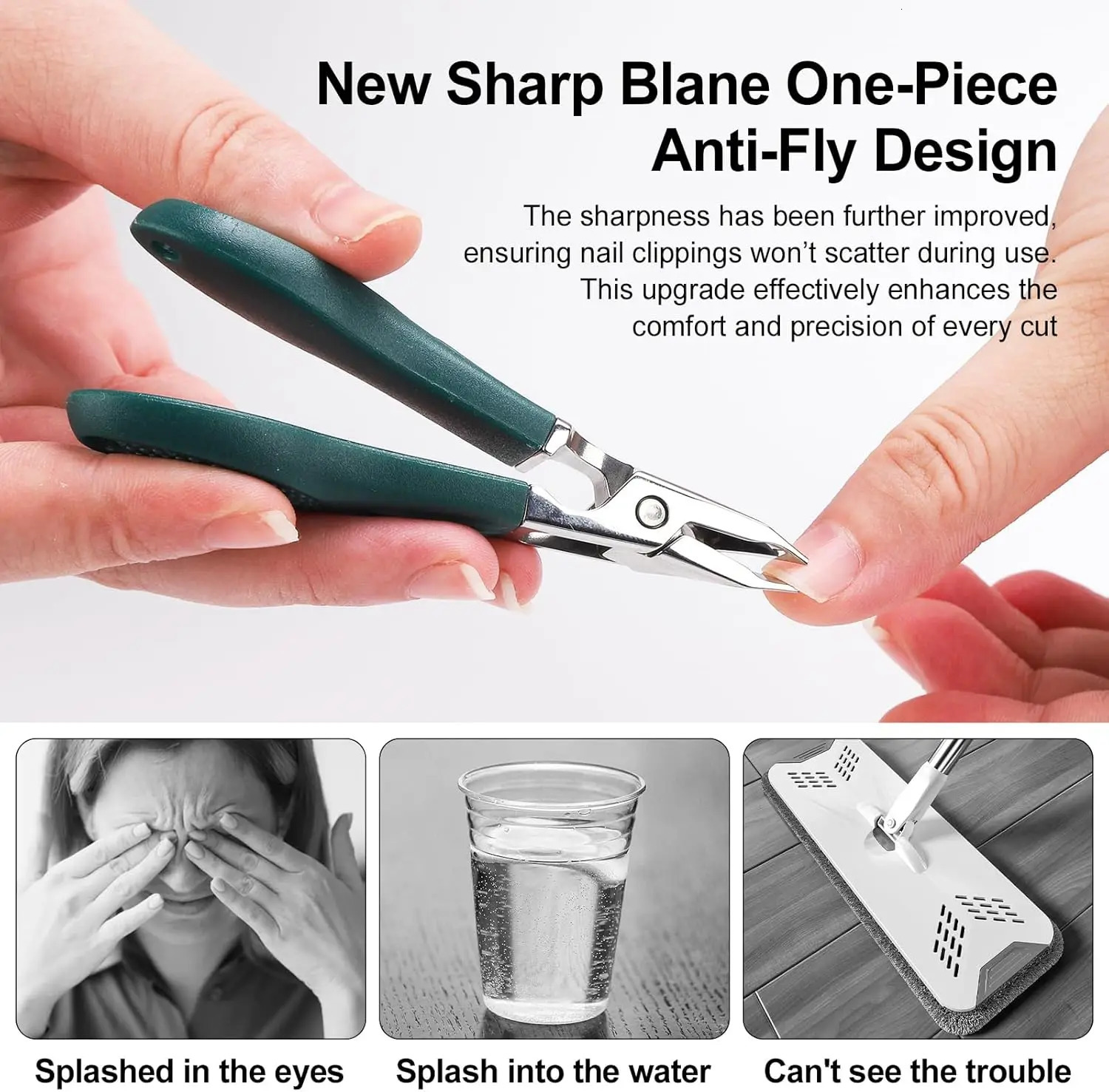 Eagle Beak Nail Clippers for Ingrown Thick Nails BeveledSlantedAngledBl adesLo ngHa ndleWi deJa wAn tiSplashUlt raSha 260615 - view 8
