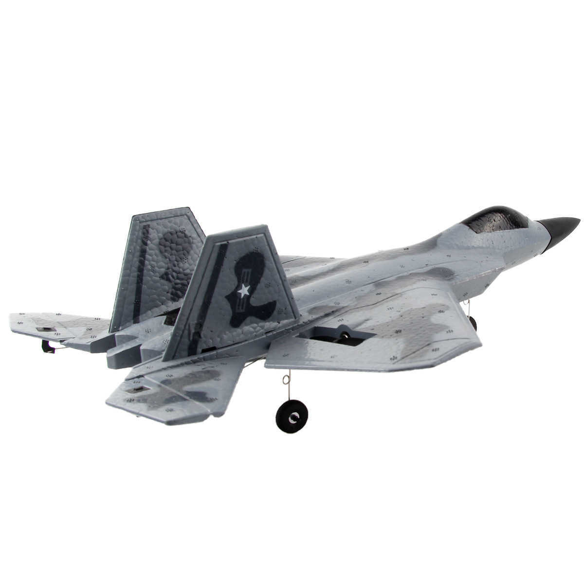 FX822 Remote Control Camouflage F22 Fighter Jet Fixed-Wing Foam Model Medium-Sized Children's Toy Airplane X250129