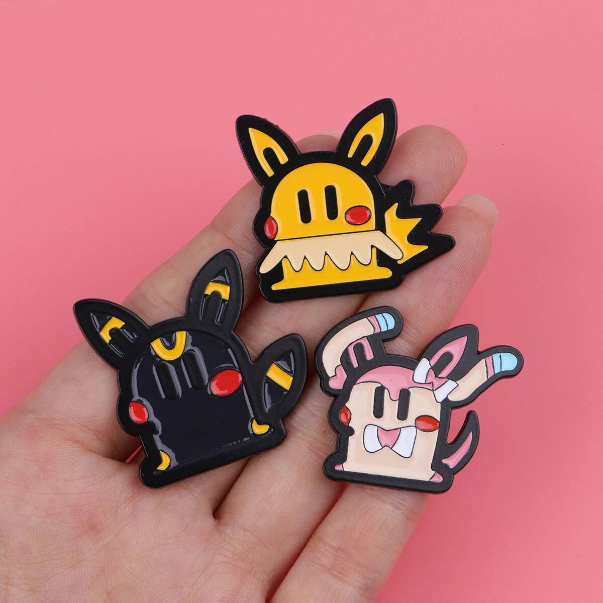 Japanese Anime Elf Enamel Cool Animal Brooches for Women Lapel Pin Badges on Backpack Clothing Accessories Jewelry Gifts - view 5