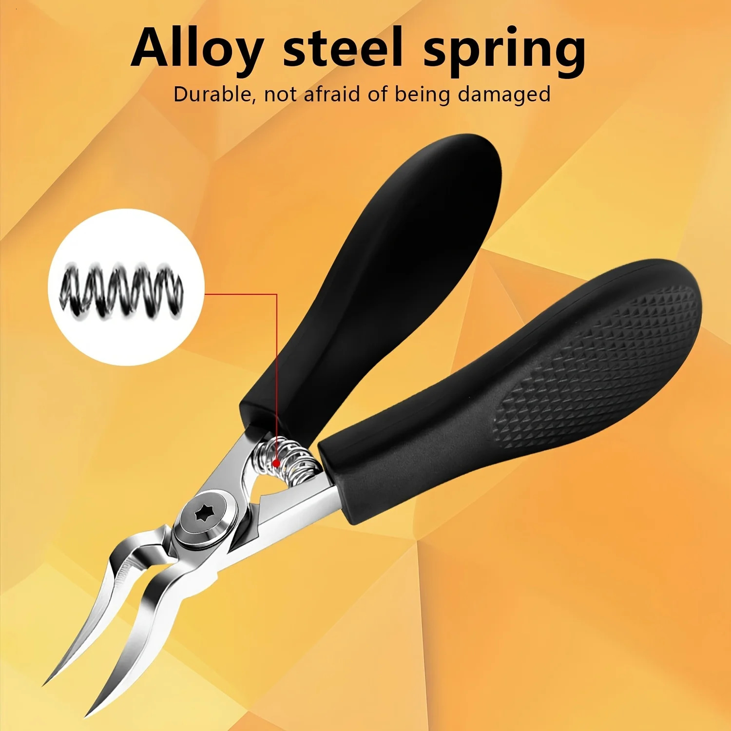 Professional HeavyDuty Steel Toenail Clipper with Serrated Blade For Thick Ingrown Nails Durable Trimmer for Men 260615 - view 4