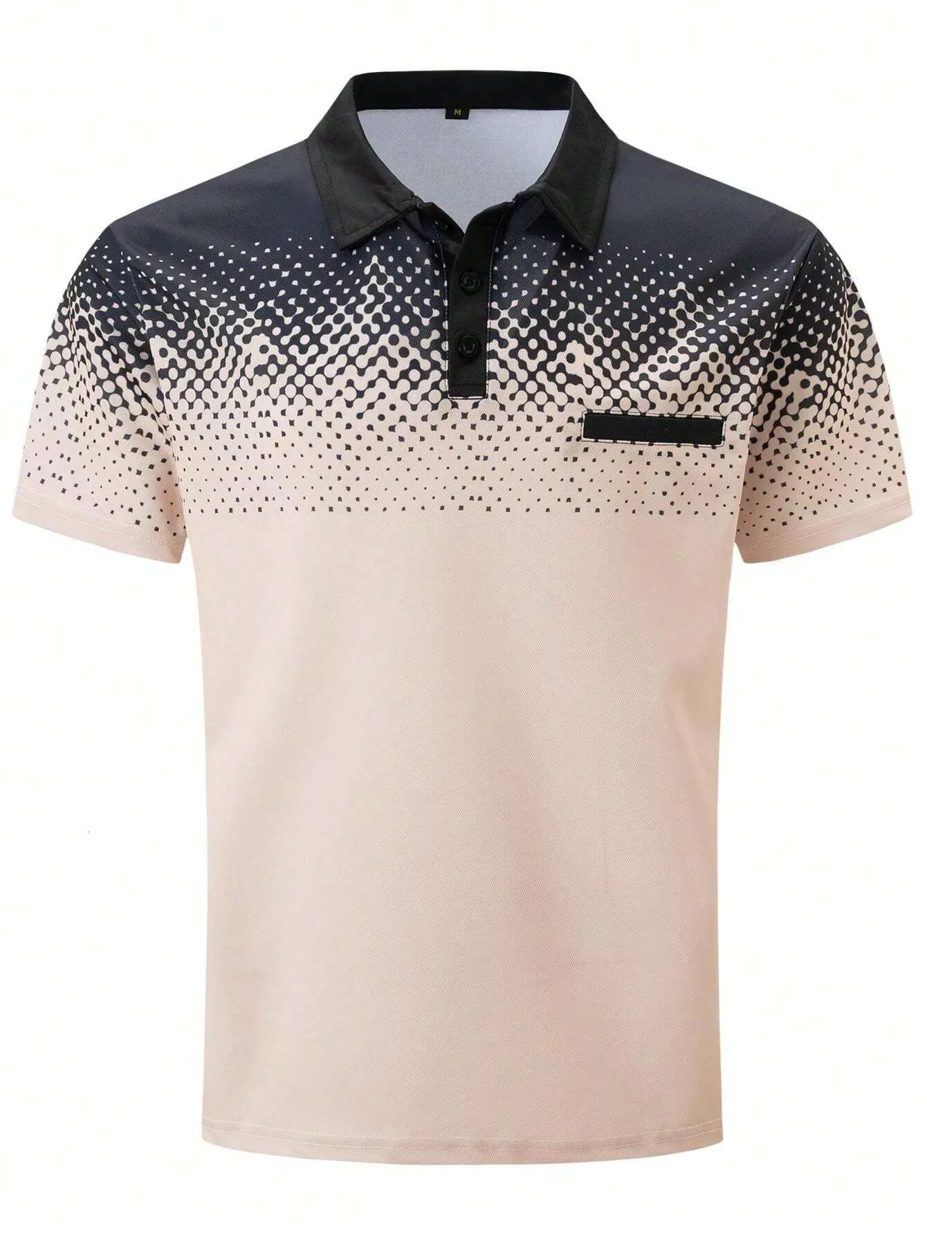 The mens POLO shirt for summer is breathable lightweight casual and fashionable with 3D printing 260615 - view 5