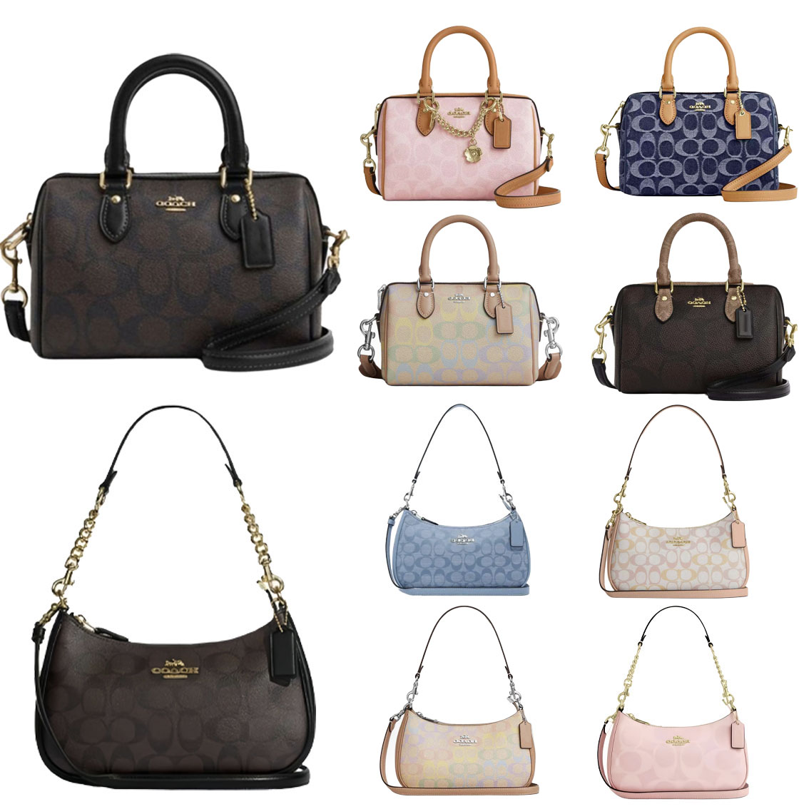 Designer teri bag new high quality Shoulder Bag sac Women Classic Old Flower classic Crossbody Bag Casual Handheld Chain Bag Half Moon Bag Smooth Leather handbag 10A .