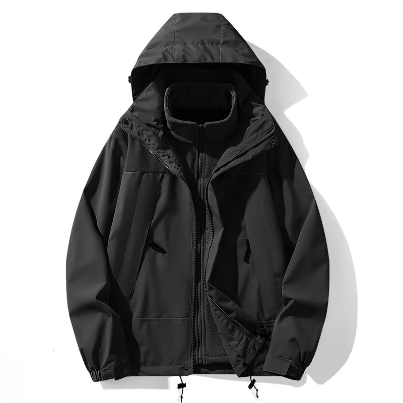 ARC Autumn and Winter Hardshell Jacket for Men and Women Simple Outdoor Sports Mountaineering Tourism Skiing Fashion Jacket 260617 - view 5