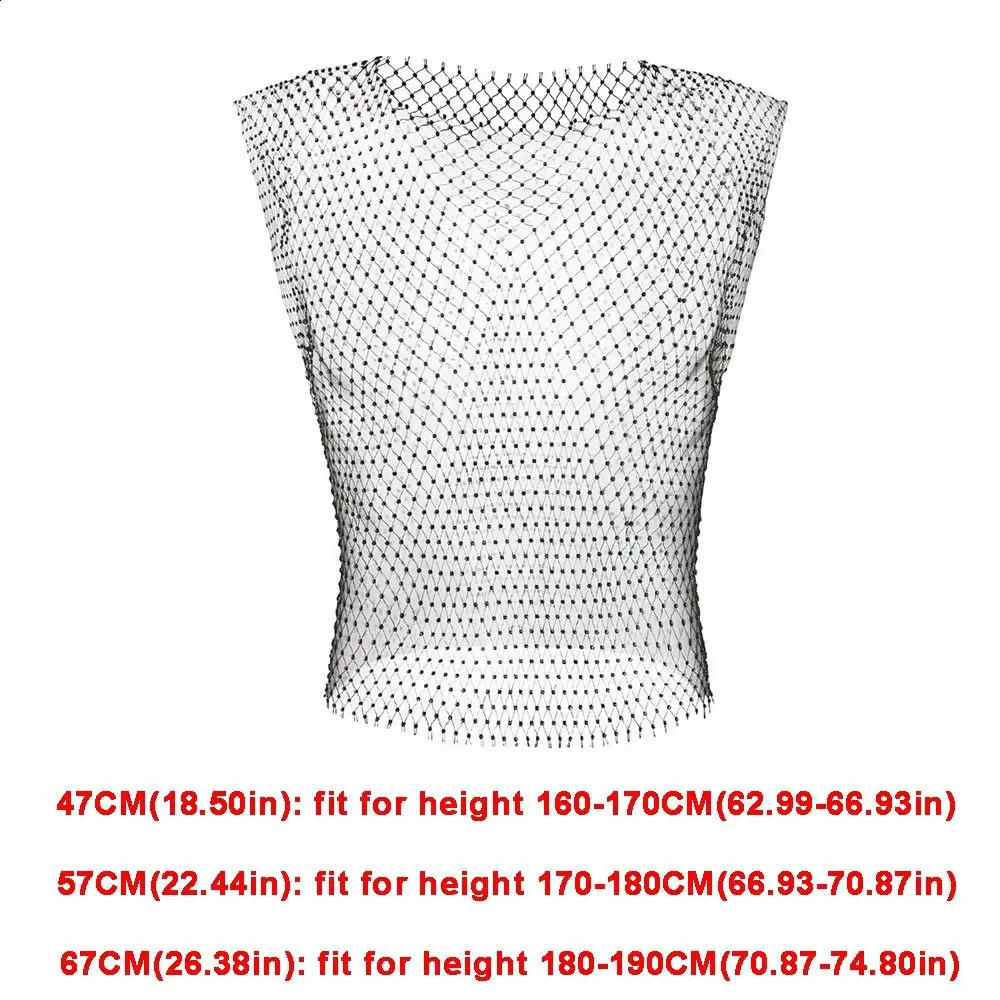 Sexy Style Decorated Men Tank Tops Hollow n Tight Fit Fishnet Vest Elastic Fabric Sleeveless TShirt y260618 - view 5