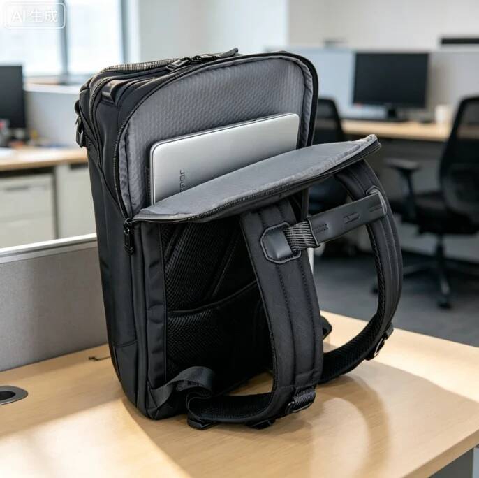 Large Capacity Travel Laptop Bag Ballistic Nylon Business Backpack For Men - view 5