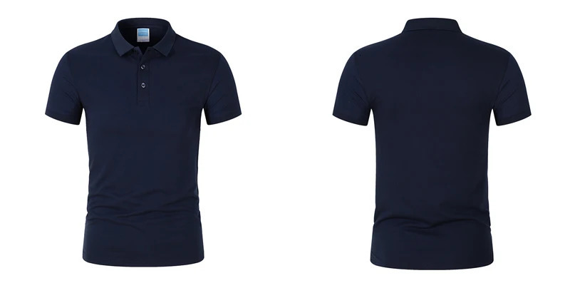 POLO shirt Mens Madam Solid Color Short Sleeved top Team Clothing Customization Black Navy Blue Customizable printing 260615 - view 6