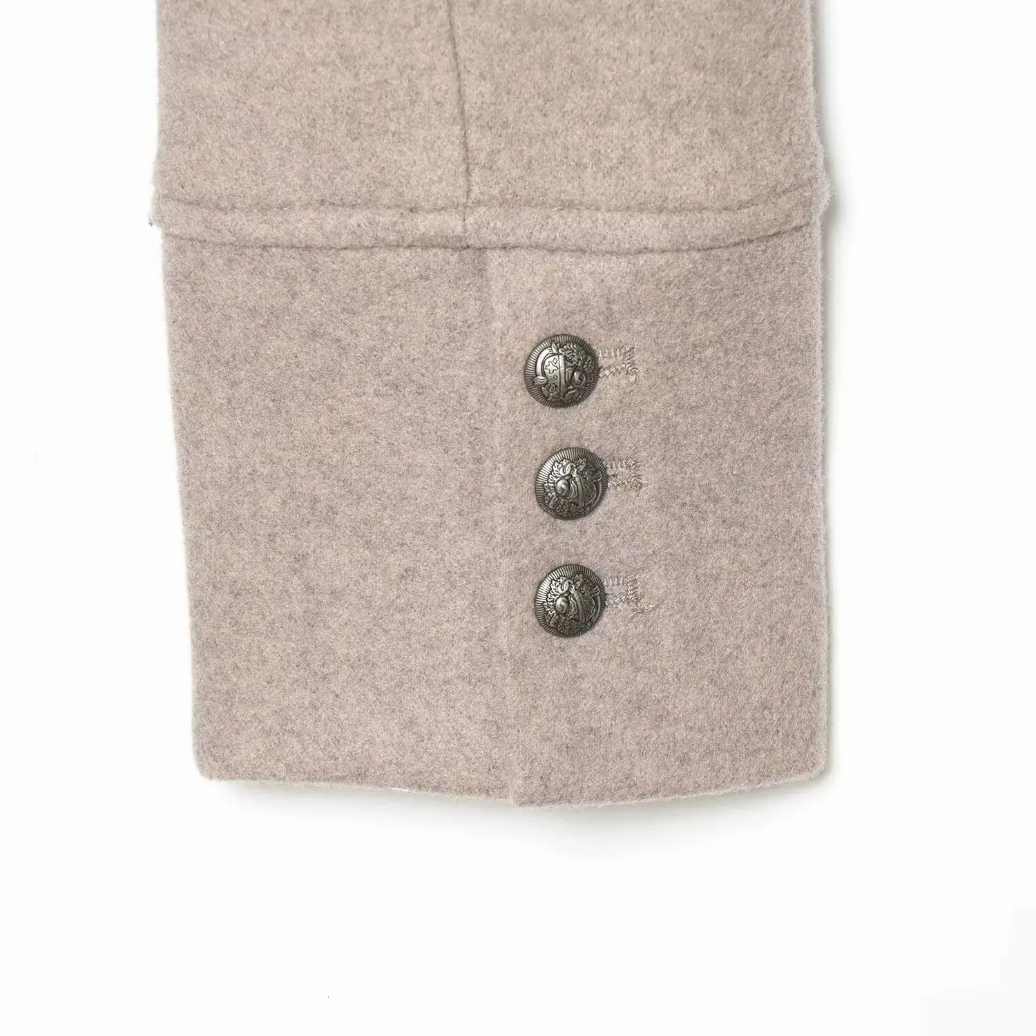 2026 Autumn Winter Womens Elegant Napoleon Button Y2K Punk Tweed Woolen Jackets Lady Vintage Chic Street Short Coats Crop Top 260618 - view 7