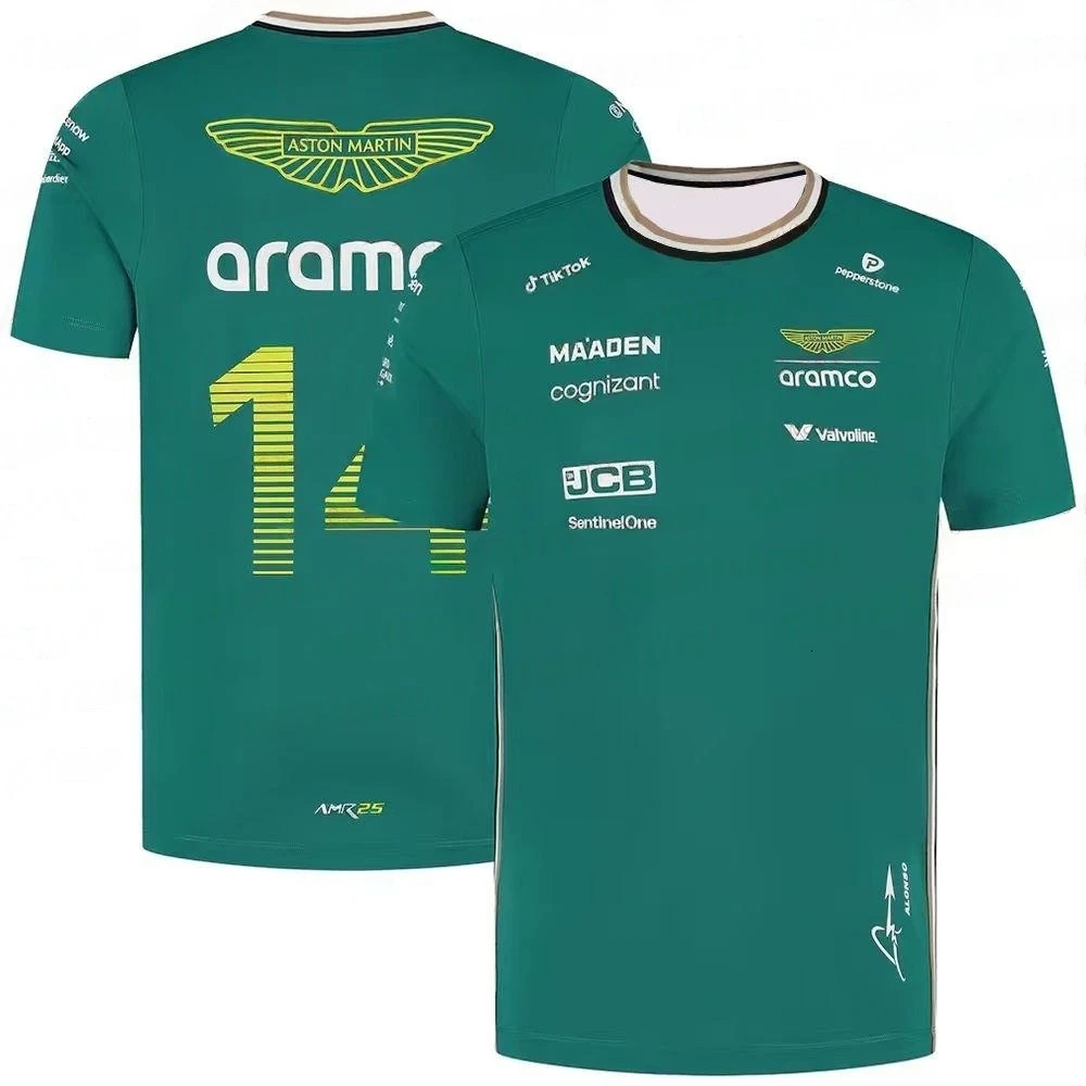 Aston Martin 2026 T-shirt Quick-Drying Motorcycle Silverstone Race Edition Spanish Racer Fernando Alonso 14 Kit Fans T-shirt 260616 - view 3