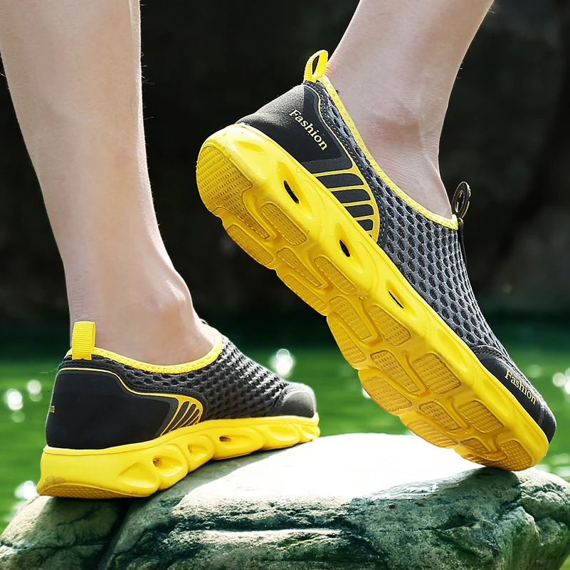 Men Aqua Shoes Outdoor Breathable Beach Shoes Lightweight Quick-drying Wading Shoes Sport Water Camping Sneakers Shoes 260625 - view 7