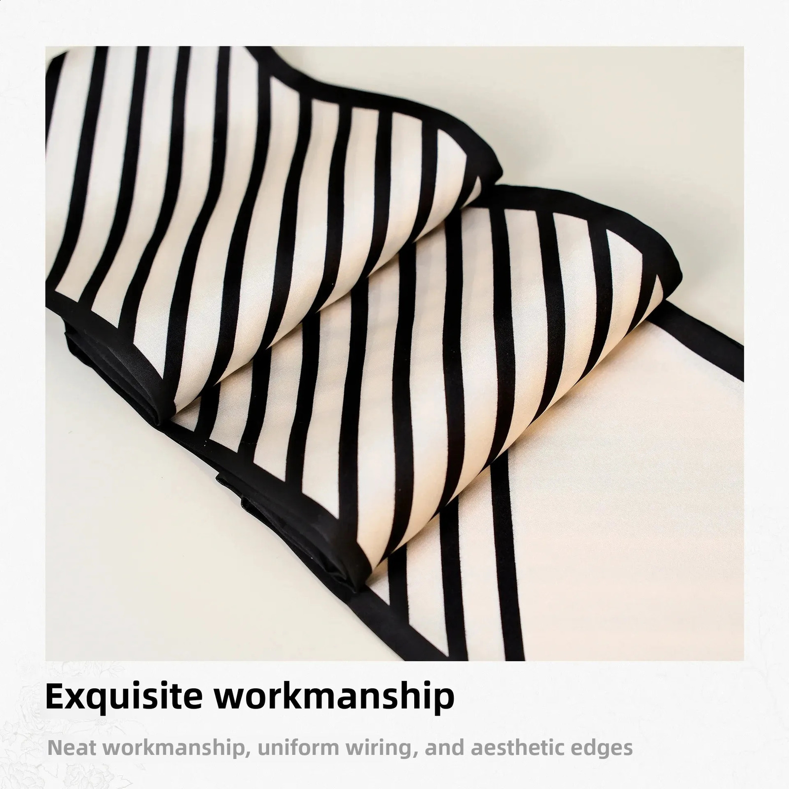 Elegant Silk Scarf with Horse Year Angle Print Womens Fashion Accessory Simulation Sash Belt for Cross-Border Shopping 260617 - view 4