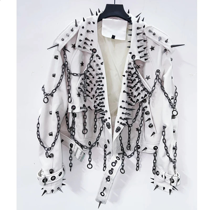 vintage Leather y2k Jacket Skull Jacket Punk Jacket gothic Leather gothic clothes y2k fashion y2k clothes harajuku Jacket 260618