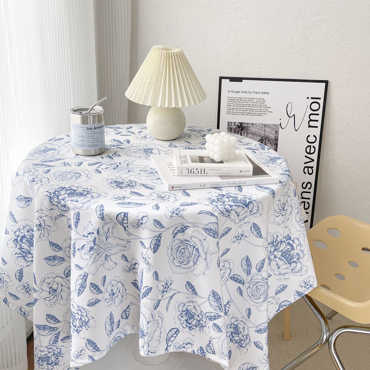 YL-38835 Custom Waterproof Tablecloth, Nordic Style, Springtime Design, Commonly Used Waterproof Tablecloth/Coffee Cover, In Stock