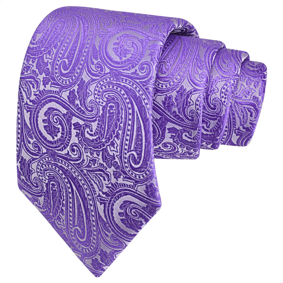 RBOCOTT Classic Silk Paisley Tie 8cm Pattern Necktie Mens Red Blue Black Office Wedding Party Gift Tie Accessories 260617 - view 6