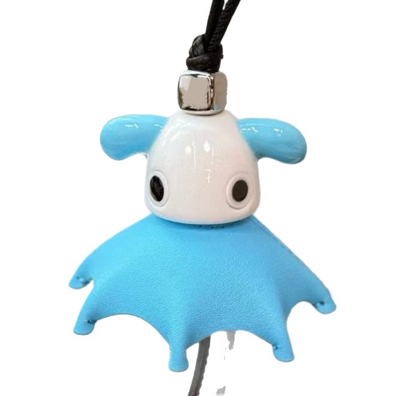 Designer Style Figurine Keychain Little Elf Keychain Pendant Entire Series of Genuine Leather Tassel Keychains