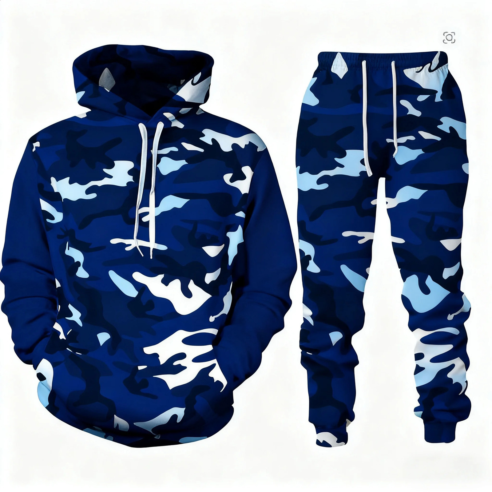 2026 Camouflage Hoodie Two Piece Hoodie Pant Sets Santa Claus 3d Print Set Men Women Fashion HoodiePant Jogging Suits 260618 - view 7