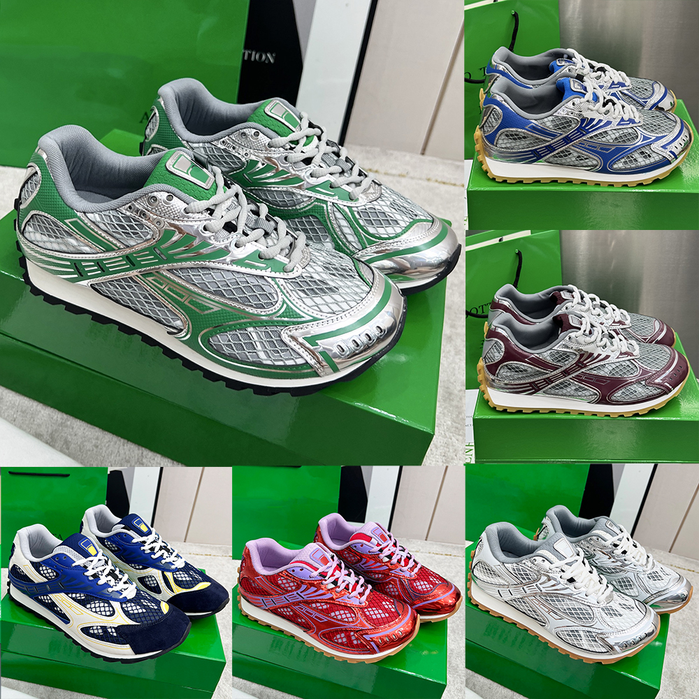 With box Designer Sneaker High quality Orbit Men Women Sneakers Sports Breathable Leather Mesh Matching Lace Up Casual Thick Soled Mixed Color Running Shoes EUR 35-46
