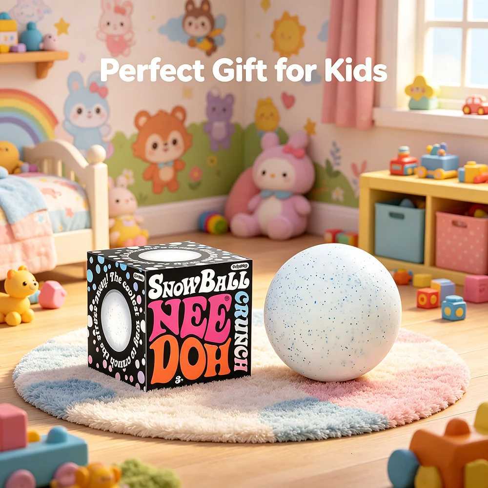 2026 Trendy White Snowball Squish Toy Hand Pinch Stress Relief Sensory Decompression Toy Ideal Gift For Friends X260621 - view 6
