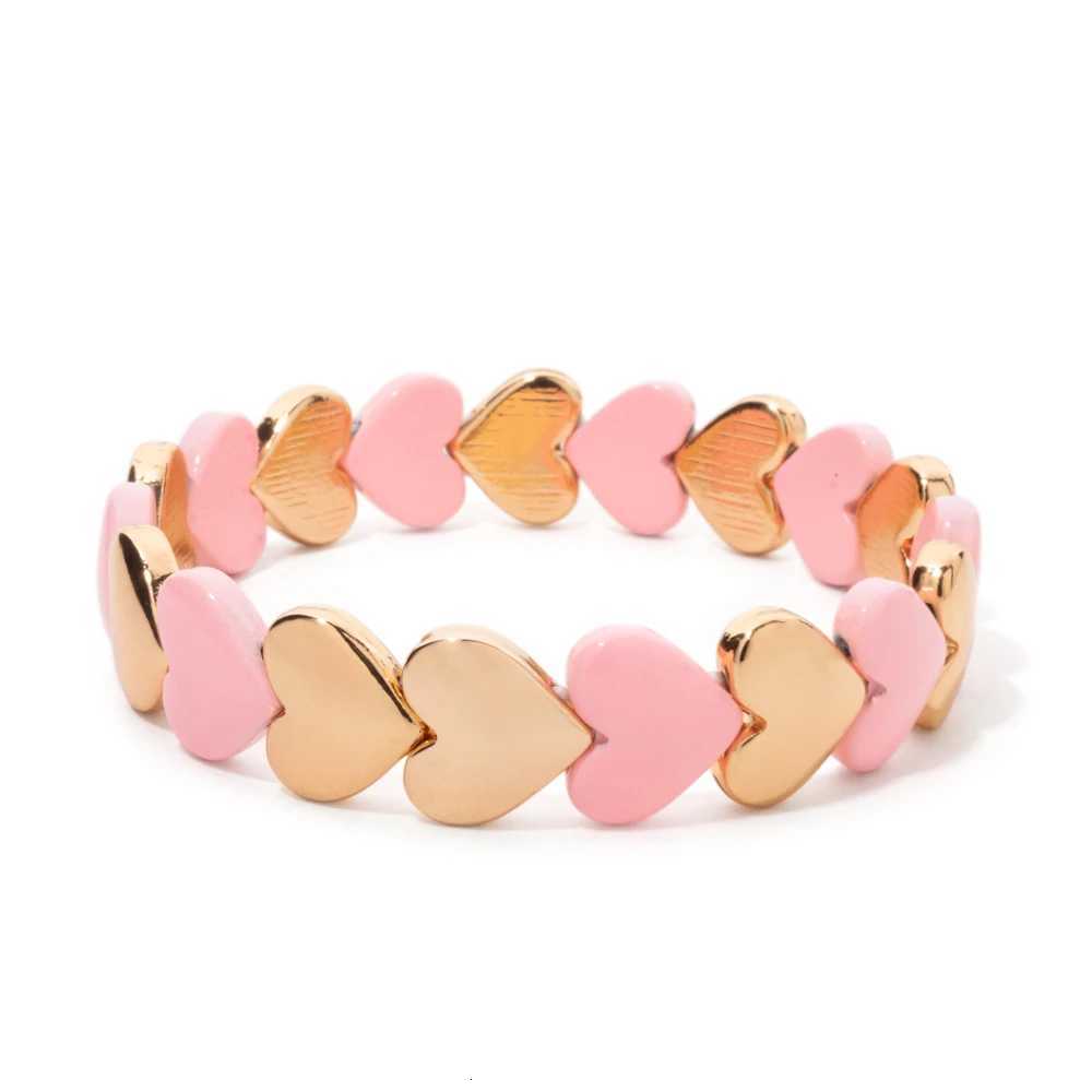 Love Design 2025 Beaded Bangle New For Wen Handmade Colorf Peach Elastic Bracelets X260621 - view 4