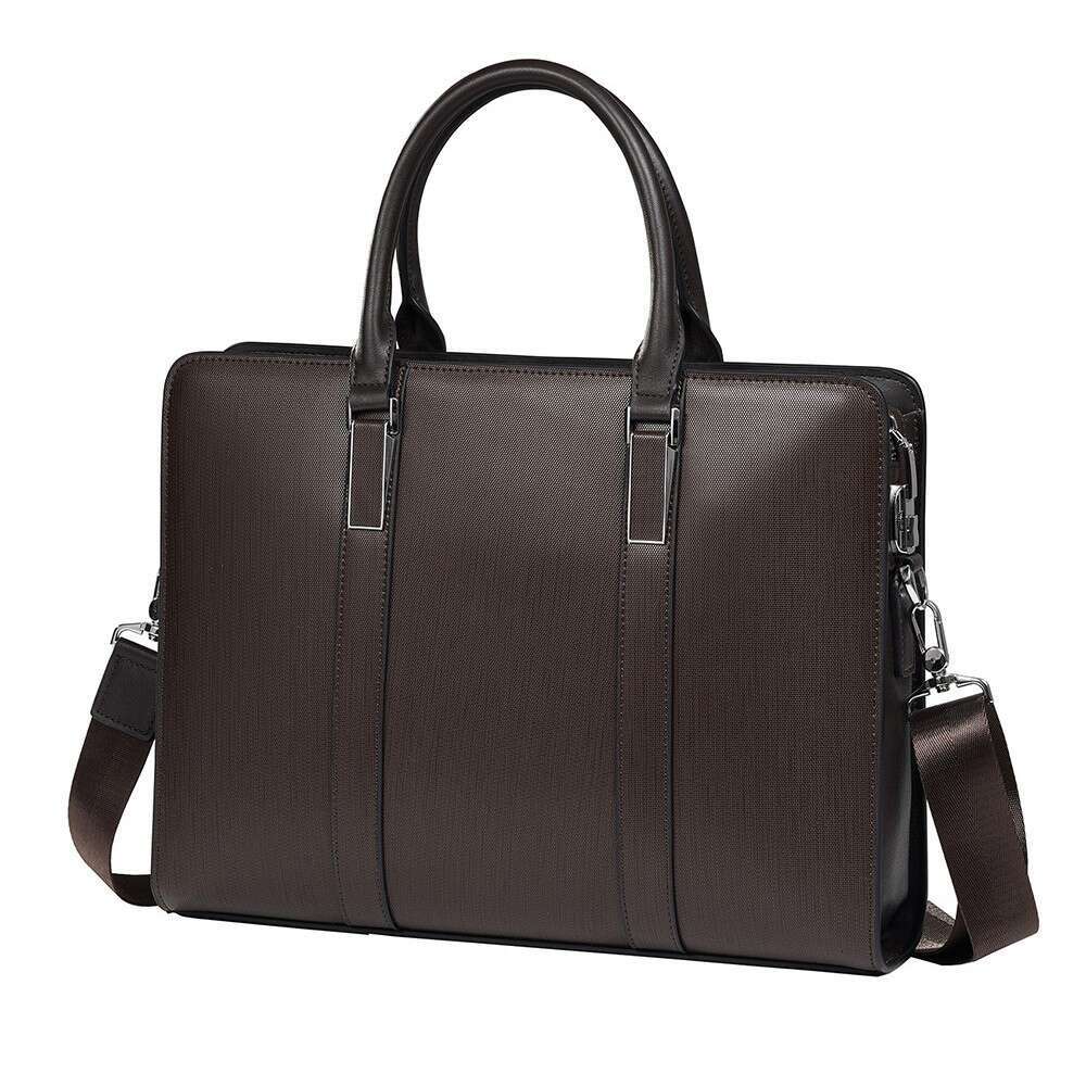 Men Genuine Leather Briefcase High End Business Laptop Bag Cowhide Large Capacity Handbag For Commuting SENYY
