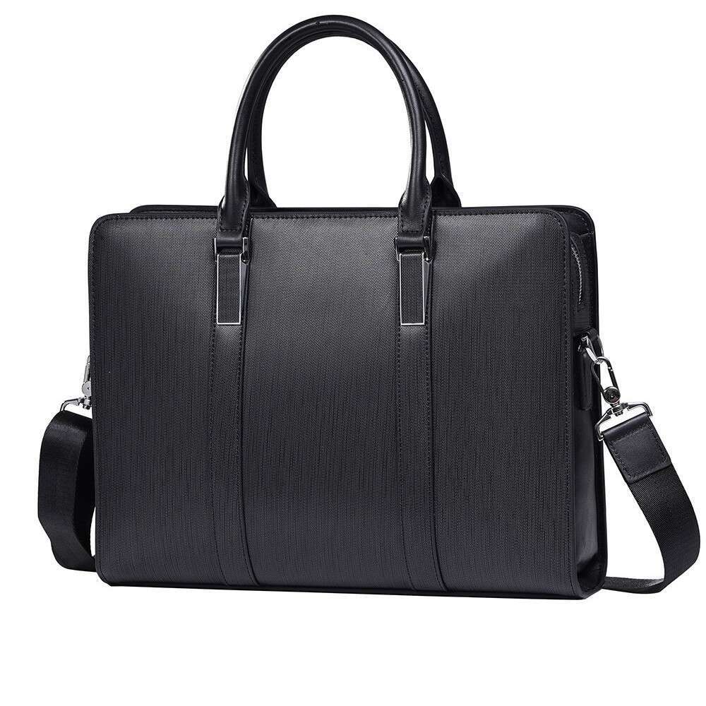 Men Genuine Leather Briefcase High End Business Laptop Bag Cowhide Large Capacity Handbag For Commuting SENYY