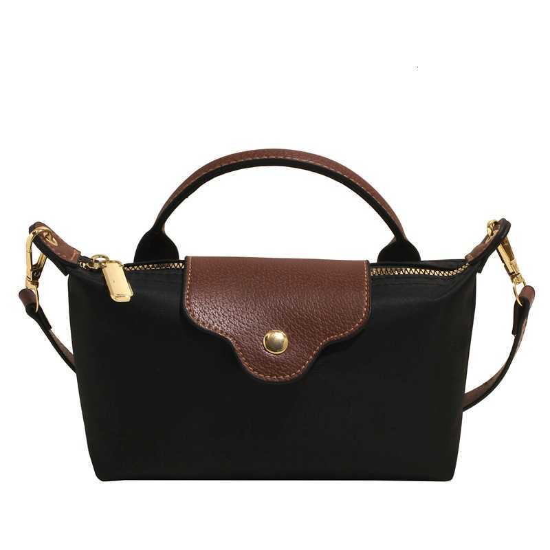 Customized name casual handbag, versatile color-blocking nylon fabric single-shoulder bag, crossbody small cloth bag T260129