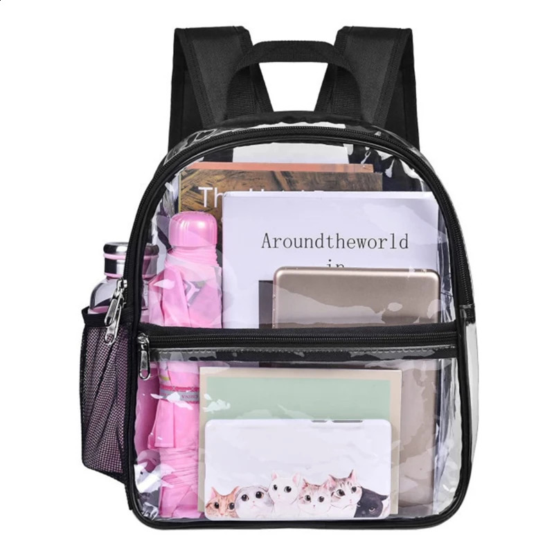 Transparent Waterproof Backpack For Women Men Portable Travel Casual Student Large Capacity Unisex School Bag y260615 - view 7