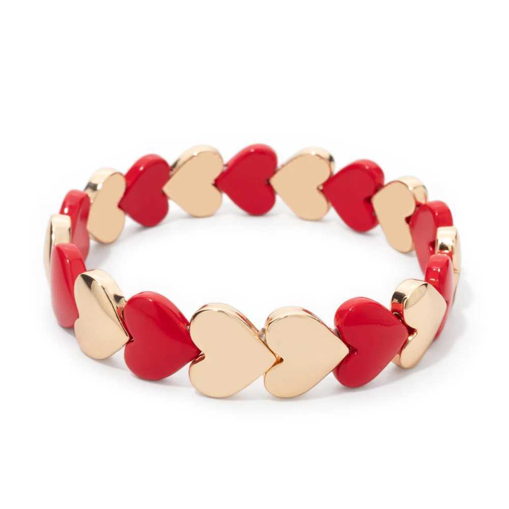 Love Design 2025 Beaded Bangle New For Wen Handmade Colorf Peach Elastic Bracelets X260621 - view 5