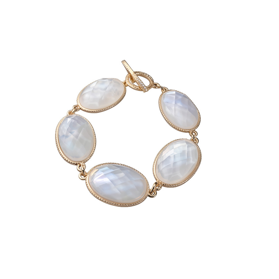 2026 New Model Horseshoe Buckle Double Row Pearl French Vintage Elegant Bracelet Fashionable Niche High-End Jewelry - view 6