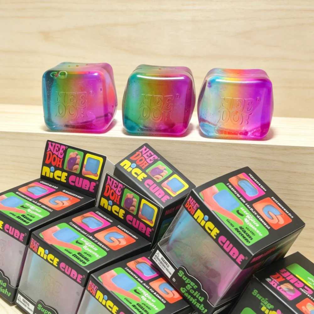 NEEDOH Rainbow Metal Cube Fidget Toy, Infinity Fidget Cube Stress Cube for Stress Relief, Sensory Decompression Toy for Home, Office, Travel, and Ever - view 5