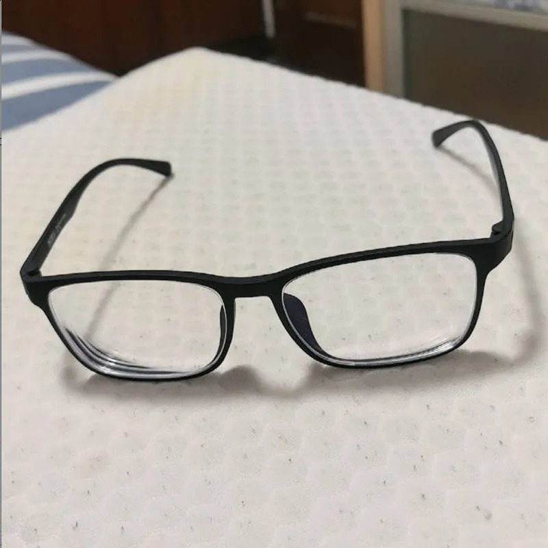 155mm Oversized Eyewear for Big Face Square Shape TR90 Full Frame Anti Blue Light Glasses Men Women Item y260615 - view 5