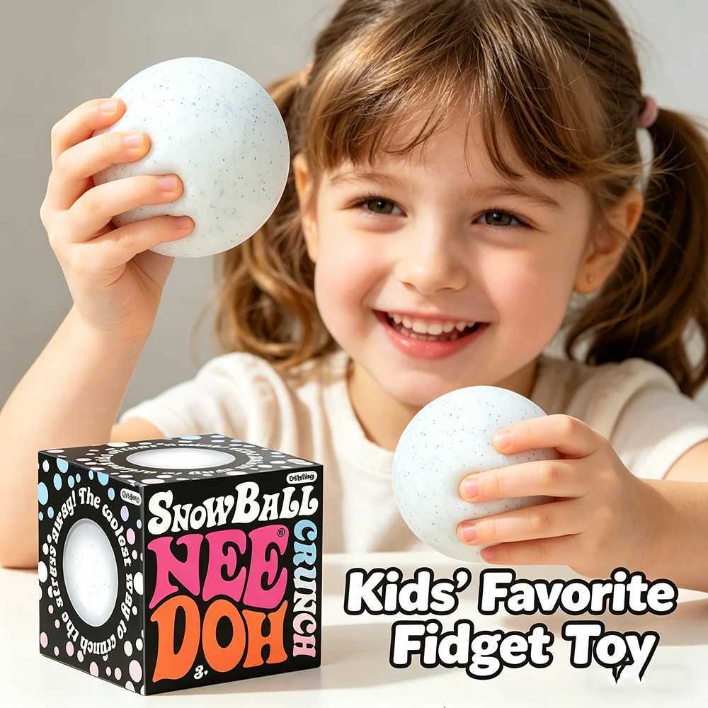 2026 Trendy White Snowball Squish Toy Hand Pinch Stress Relief Sensory Decompression Toy Ideal Gift For Friends X260621 - view 4