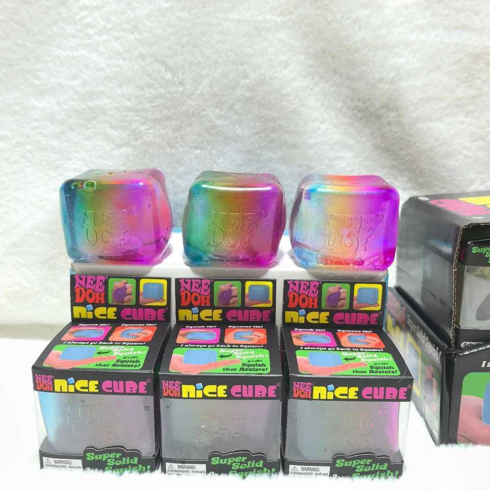 NEEDOH Rainbow Metal Cube Fidget Toy, Infinity Fidget Cube Stress Cube for Stress Relief, Sensory Decompression Toy for Home, Office, Travel, and Ever - view 3