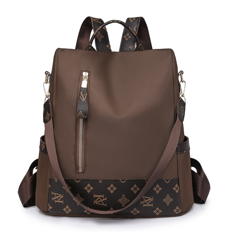 Free shipping 2026 summer new hot selling women's leisure backpack fashion Oxford anti-theft travel backpack backpack backpack - view 5
