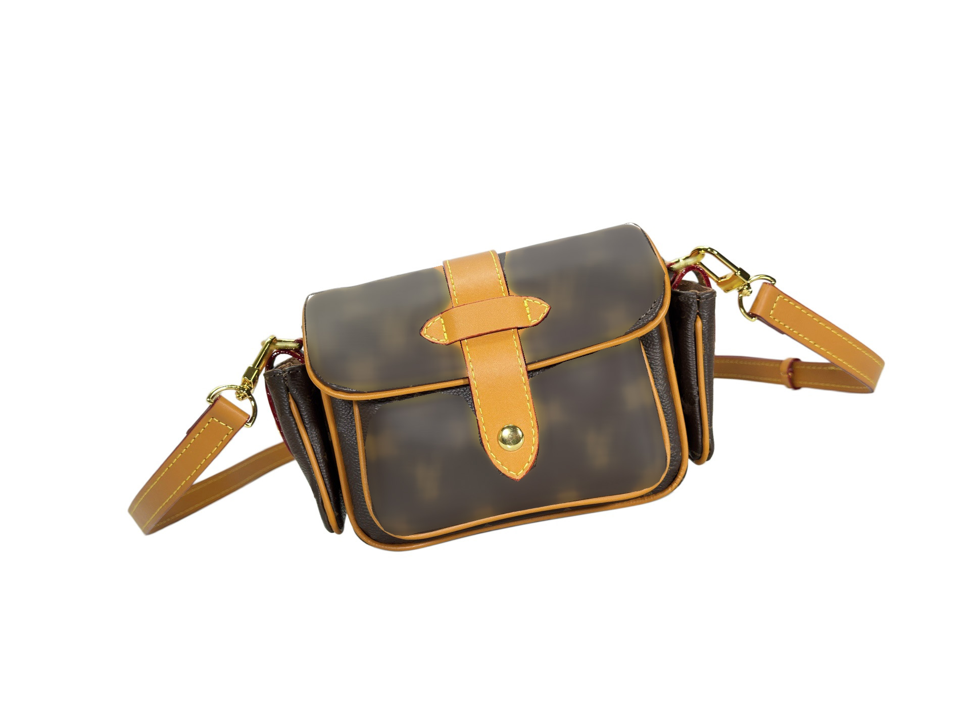 Borsa A Tracolla Monogram Vintage, Mini Borsa A Tracolla Con Tasca Frontale E T…