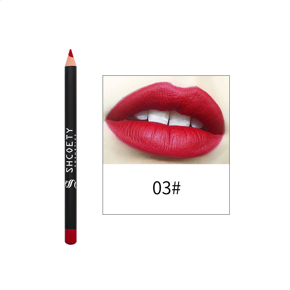 Slim Lip Pencil Lip Color Durable Waterproof lipliner Lipliner Sexy Dumb Gloss Pencil Improve Lip Shape Lipstick Makeup 240705