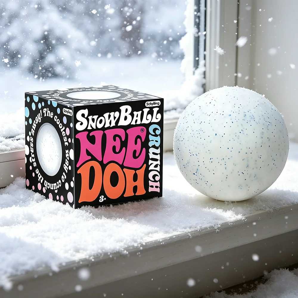 2026 Trendy White Snowball Squish Toy Hand Pinch Stress Relief Sensory Decompression Toy Ideal Gift For Friends X260621