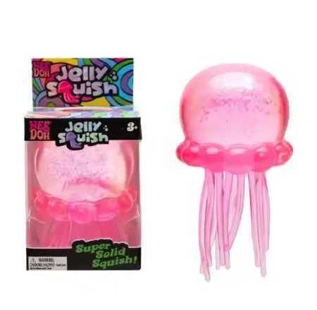 Doh Jellyfish Cube Squish Nee Toy Soft Jelly Squeeze Stress Relief Fidget Toy Sensory NeeDoh for Kids Adults X260621 - view 5